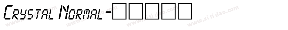 Crystal Normal字体转换